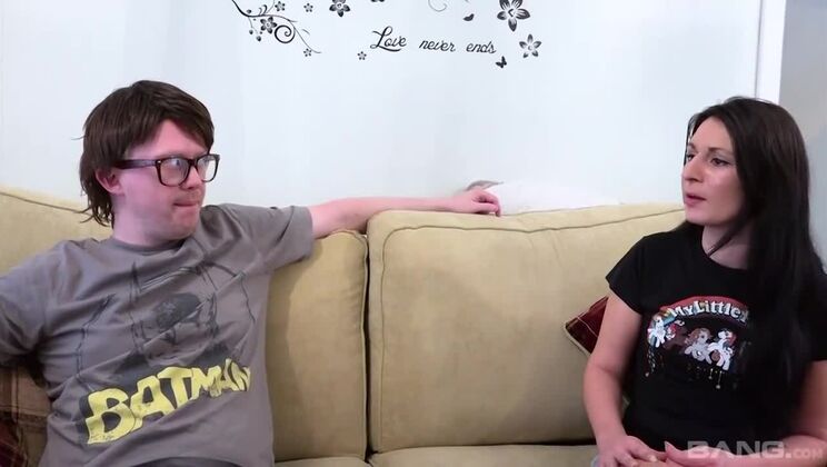 Brunette Sophie Garcia Makes Nerd Cum Hard