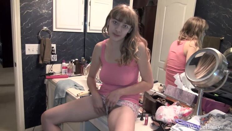 Hairy Blonde Dani Talks Before Her Next Fuck Video