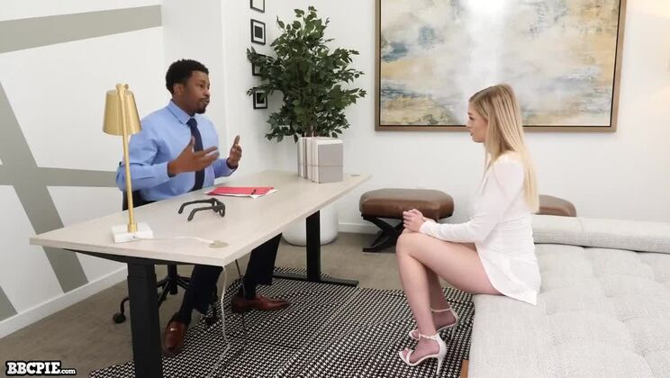 Big Black Cock Creampie Therapy - Blonde Moans