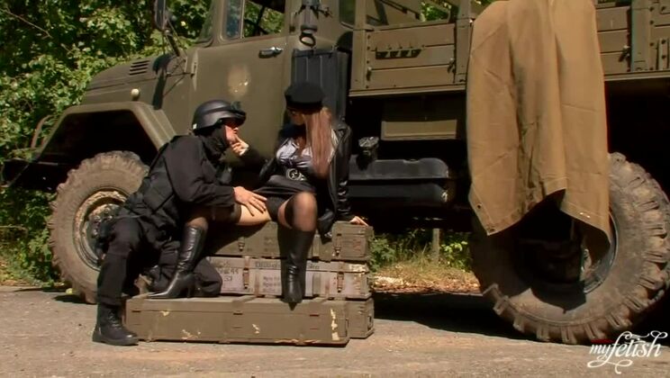 [Tainster] - Dominno’s Big Tits & Stockings - Hardcore Outdoor Sex