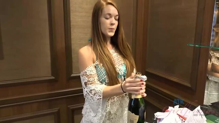 Small tits Kimberly Brix creampie in POV