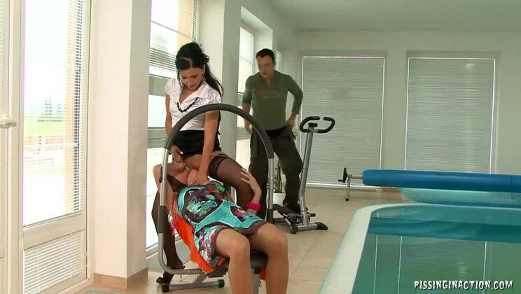 [Tainster] - Thirsty Lena Cova - Piss & Cum Swallowing