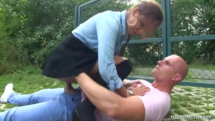 Bella Baby - Pissing Outdoor with Piercings