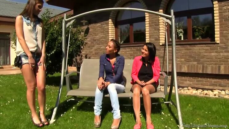 [Tainster] - Bailey, Jenny, and Vanessa - Outdoor Lesbian Fun - Vanessa Decker - Barra Brass - Bailey - Jenny De Lugo