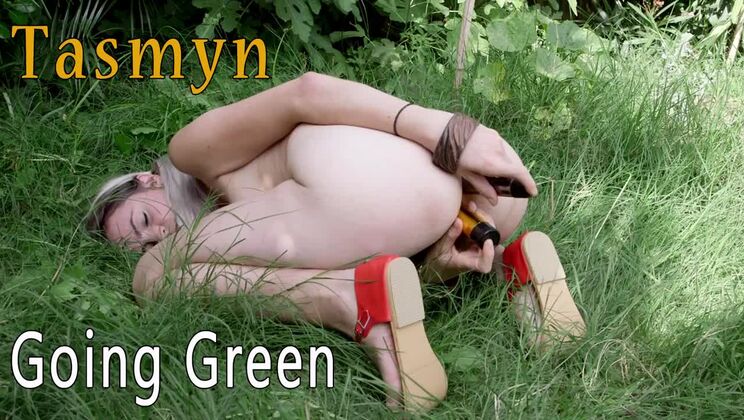 [GirlsOutWest] - Blonde Tasmyn's Wild Green Ride: Outdoor Toy Fun