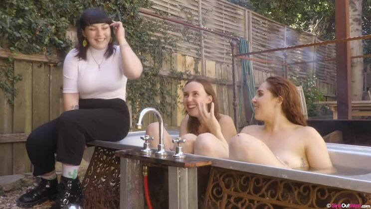 [GirlsOutWest] - Outdoor Fuck Fest - Nova & Olive G Interview