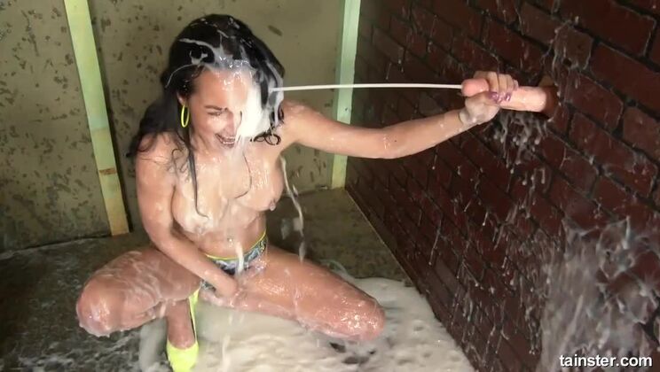 [Tainster] - Francys Belle's Creamy Solo: Big Tits, Brunette, & Fetish Frenzy