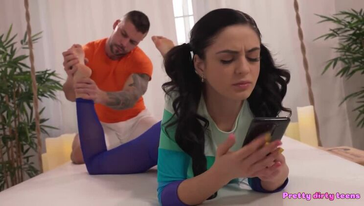 [PrettyDirtyTeens] - Brunette Teen Mia Trejsi's Massage Turns into Fuck - Mia Trejsi