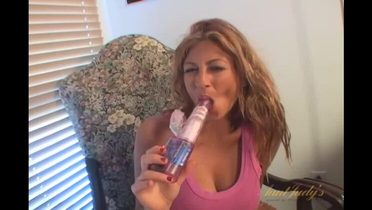 Lucky's Massive Melons Shake as She Plays Alone