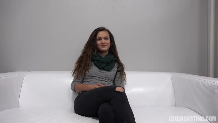 Amazing Czech Brunette in Casting Session