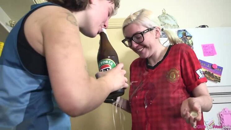 [GirlsOutWest] - Blonde and Brunette Soccer Bums: Scout and Arial