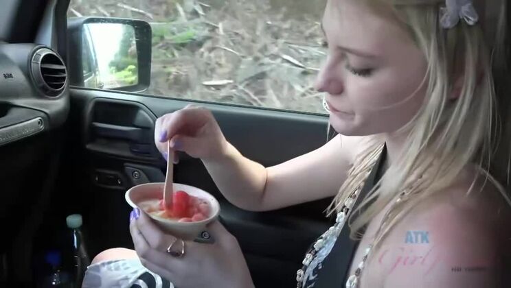 [ATKGirlfriends] - Melody Marks fucked hard on the bluff - cumshot on face & tits - Melody Marks