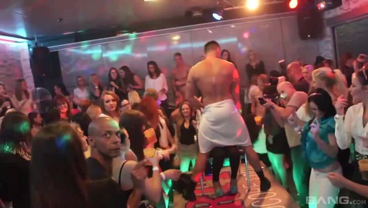 [BANG.com] - Deepthroat and Handjob Fun with Big Cock at Party