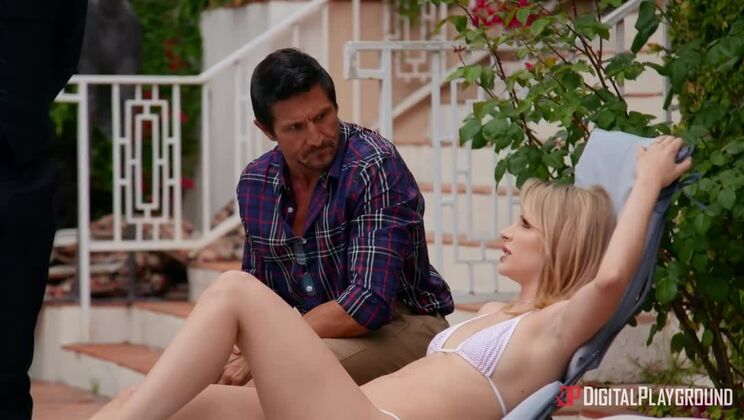 Blonde Kimmy Granger Gets Covered in Cum on Vacation