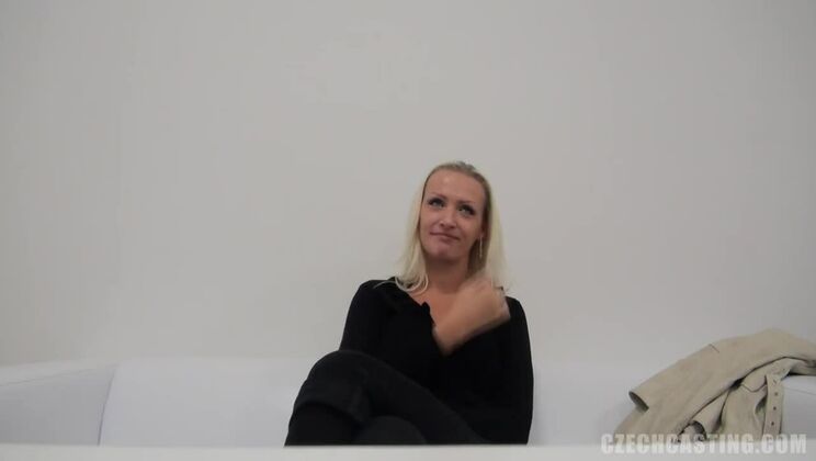 Czech Blonde Olga in Casting