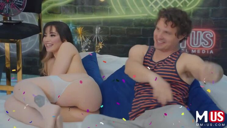 [ModelMediaUS] - Brunette in Stockings Has Interracial Fun - Brooklyn Gray