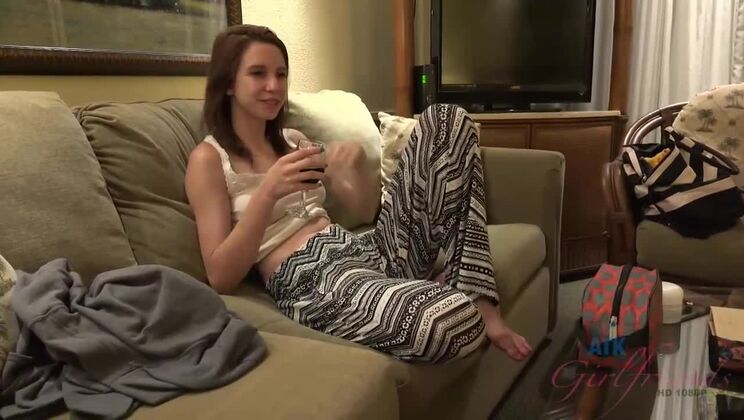 Latina amateur CeCe Capella plays with boner