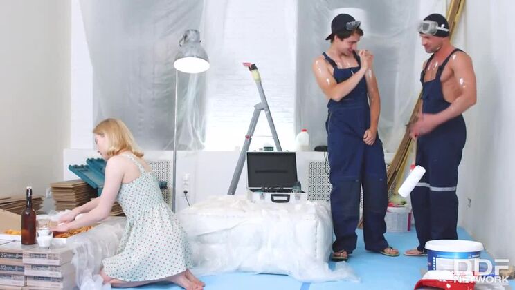 [EuroTeenErotica] - European Teen in Wild Threesome - Via Lasciva