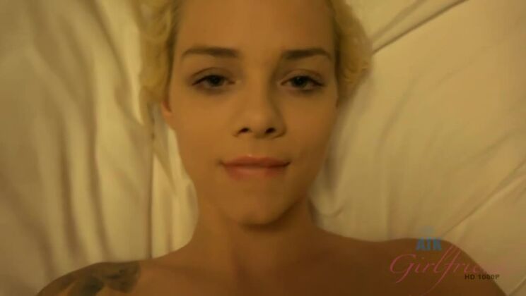 Blonde Elsa Jean's Big Tits and Pussy Get a Cum Bath