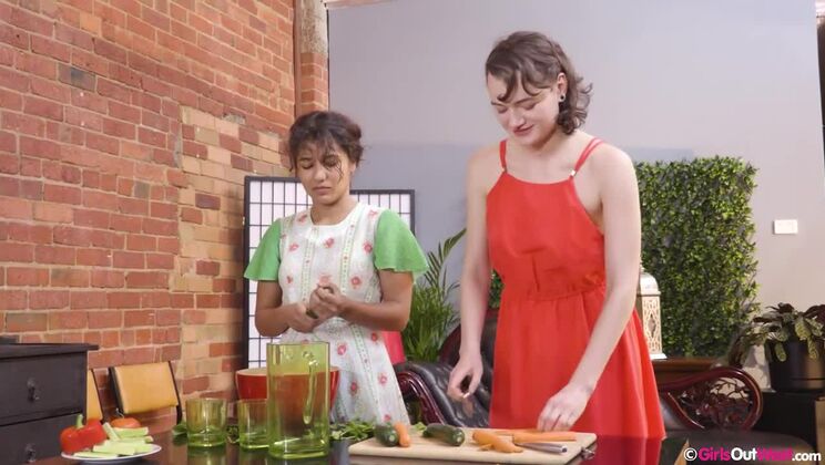 [GirlsOutWest] - Brunette Lesbians in Fetish Fun - Rubi - Rubi Valentine