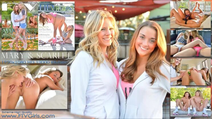 Mary and Scarlet's Naked Nudist Fun