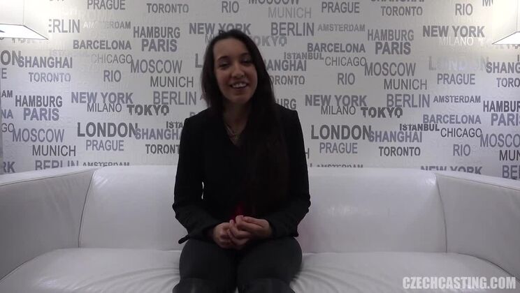 Czech Beauty Veronika Shows Off Small Tits