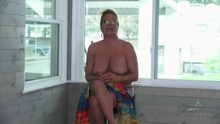 [AuntJudys] - Hairy Mature Porn Star Karen Summer Shines