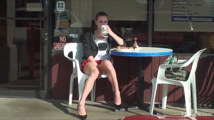 Brunette Teen's Outdoor Solo Adult Experience