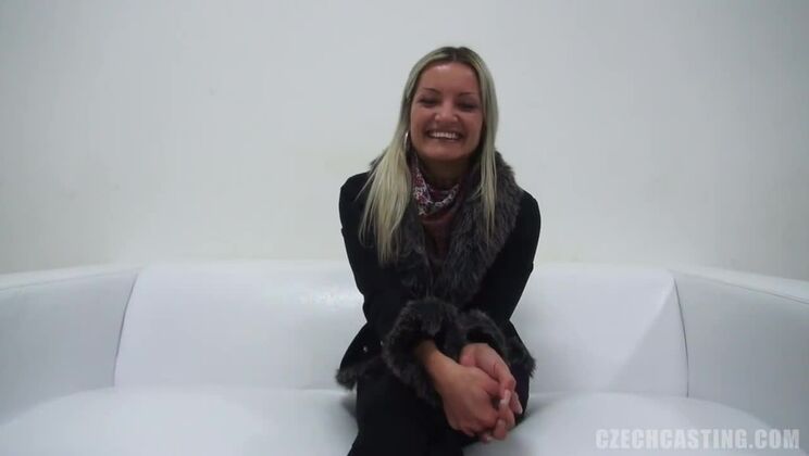 [CzechCasting] - Petra 7720 - Blonde Babe Casting with Big European Cock