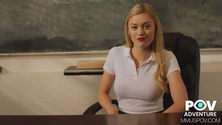 [ModelMediaUS] - Blonde Bombshell Amber Moore: Deepthroat Lessons - Amber Moore