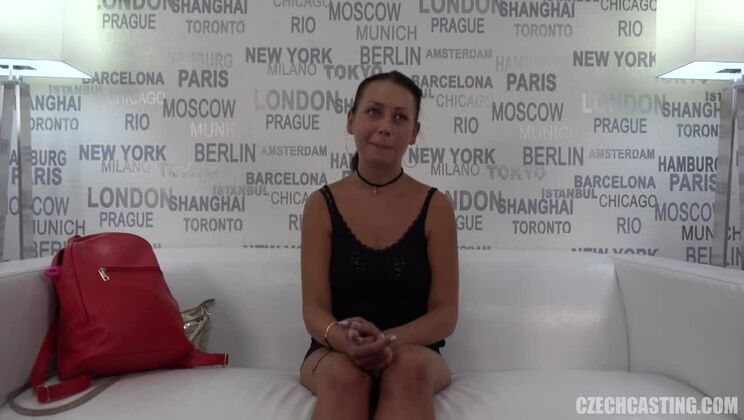Delightful Brunette Stanka in Czech Casting