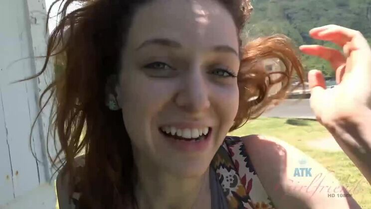 [ATKGirlfriends] - Outdoor Fun With Emma Evins Brunette Beauty - Emma Evins