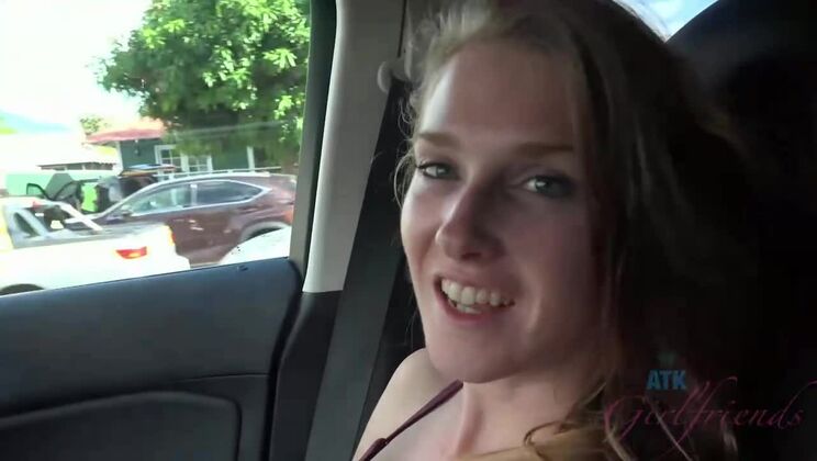 Ashley's Beachside Escapade - Blonde Fun!