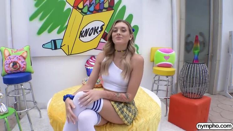 [Nympho] - Charlotte Sins in Hairy, Blonde, and Tattooed Action