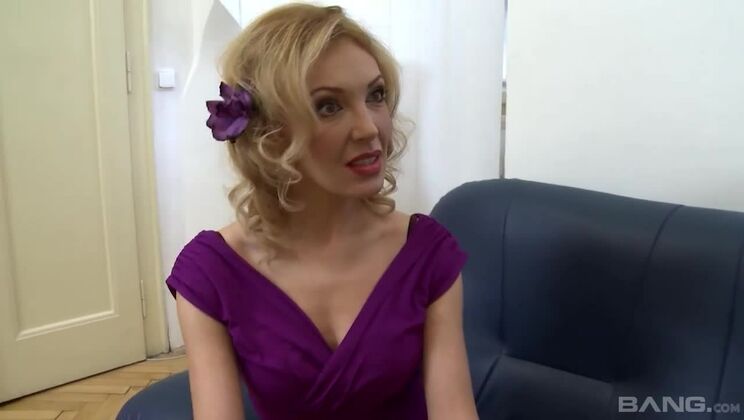 Blonde MILF Gina Monelli's Facial Cumshot