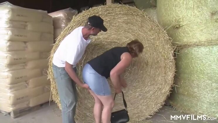 Farmer Fucks Naughty Blonde Granny with Big Cock