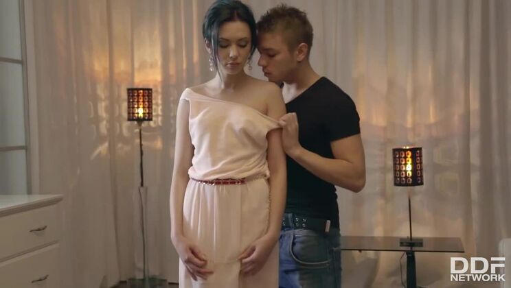 [OnlyBlowjob] - Small Titted Russian Slave Gives Blowjob - Sheri Vi