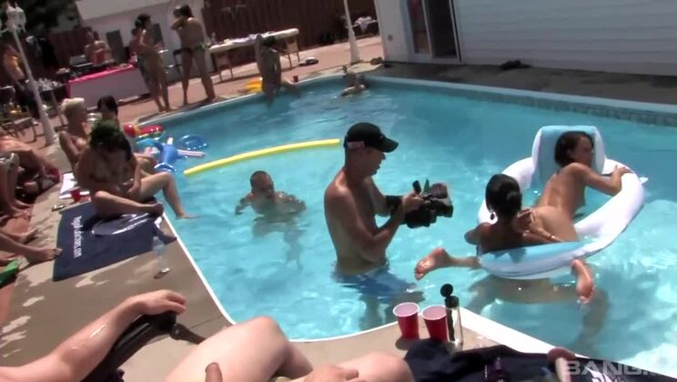 [BANG.com] - College Pool Party with an Orgy and Cumshots