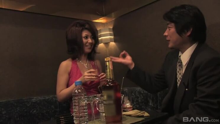 Asian Creampie with Sexy Brunette and Toys