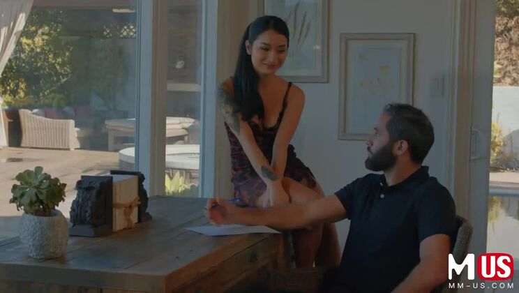 [ModelMediaUS] - Dad Hires Asian Security Guard Avery Black - Avery Black