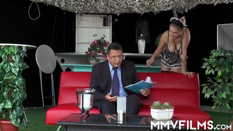 Tattooed Bitch Mia in Crystal Clear Action