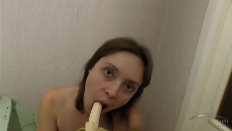 Sabrina in Amateur Fruit Play Video