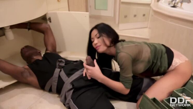 [DDFNetwork] - Polly Pons Loves Interracial Sex with Plumber - Polly Pons