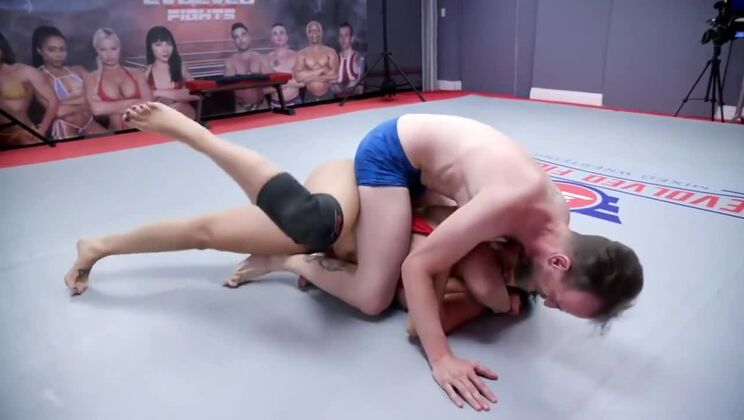 [EvolvedFights] - Sheena Ryder Takes on Chad Diamond in Anal Wrestling