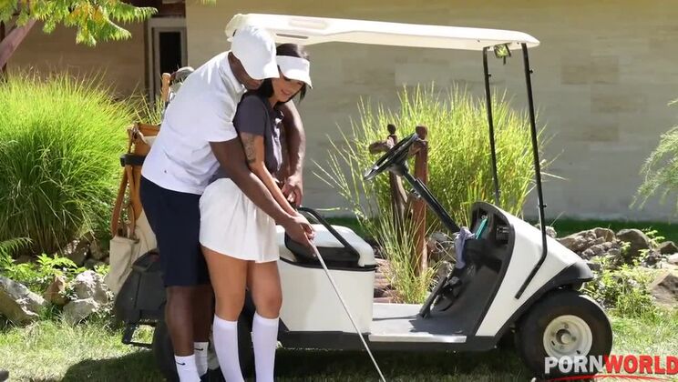  Claudia Bavel's Big Tits Get Played with by Sexy Instructors