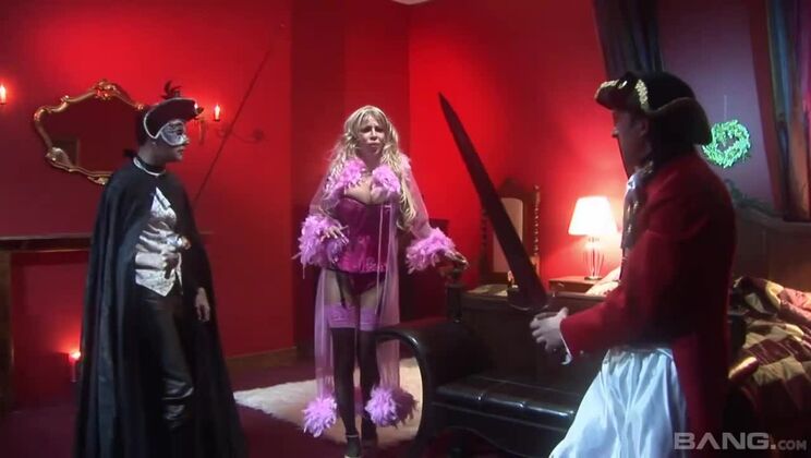 [BANG.com] - Melanie And George's Deepthroat Threesome Lingerie Party