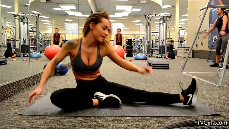 Young Beautiful Charlotte Solo in the Shower