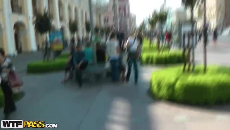 [PublicSexAdventures] - Hot Blonde Isabella Clark Gets Anal Outdoors - Isabella Clark