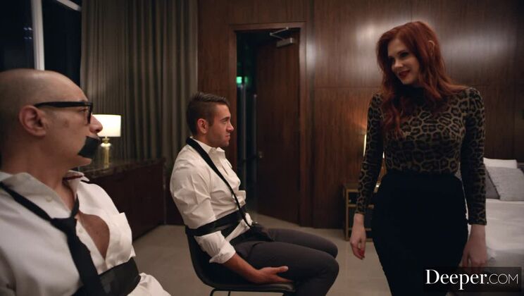 [Deeper] - Cuckold Muse Episode 1 - Redhead Takes Cock in Spooning & 69