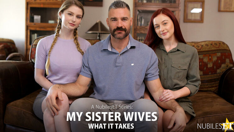 [NubilesET] - My Sister Wives S1E10 - Danni Rivers & Bunny Colby in Hot FFM Threesome